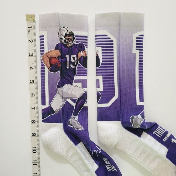 Adam Thielen Football Socks Vikings - Picture 7 of 8